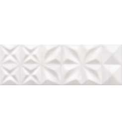 O-DEL-WTU052 delicate lines white glossy structure Настенная плитка d